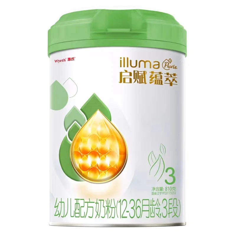 惠氏启赋蕴萃有机3段婴幼儿配方奶粉爱尔兰原装进口810g 23.2生产