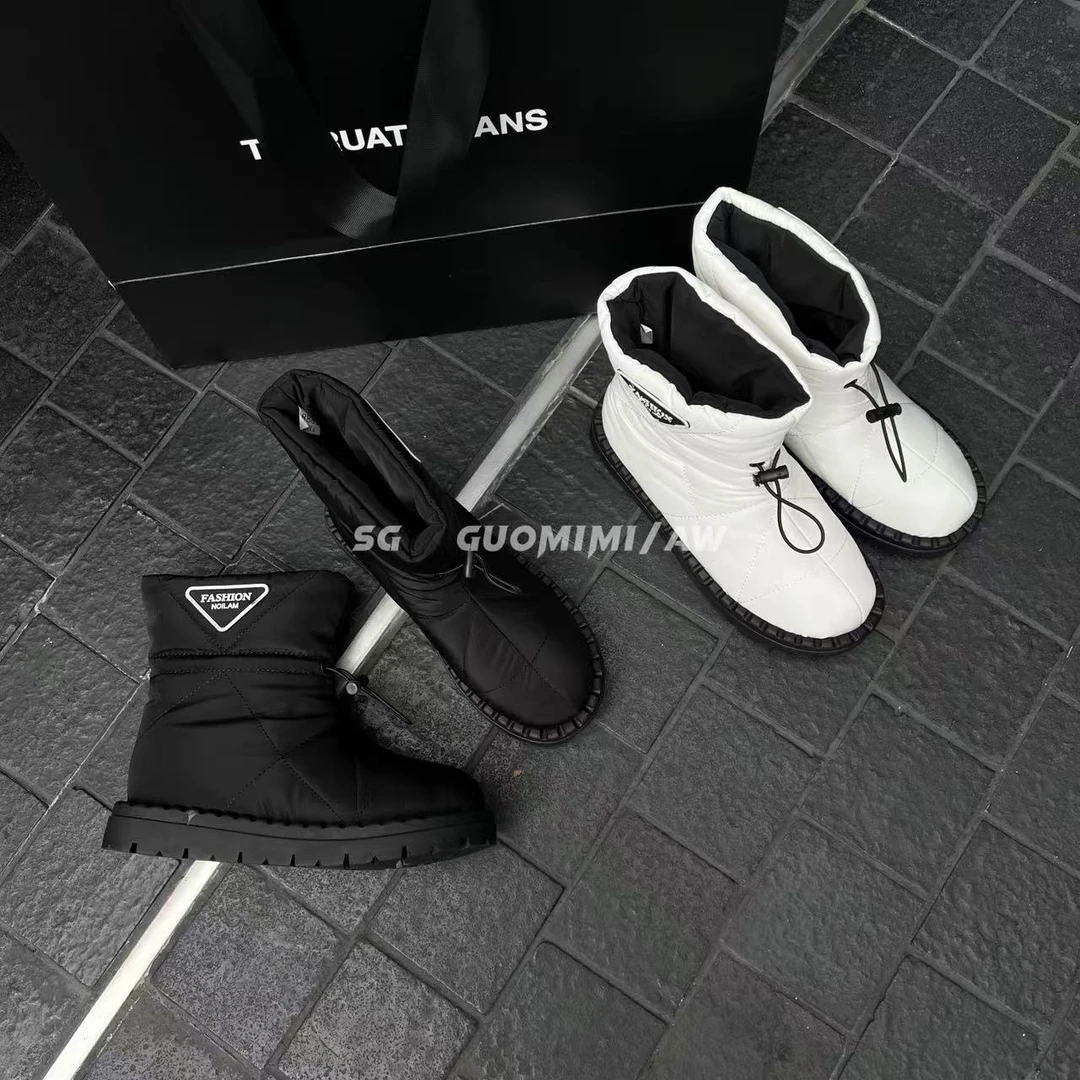 SG / 郭幂幂 AW 冬季必备 保暖加绒厚底泡芙雪地靴X-20242093
