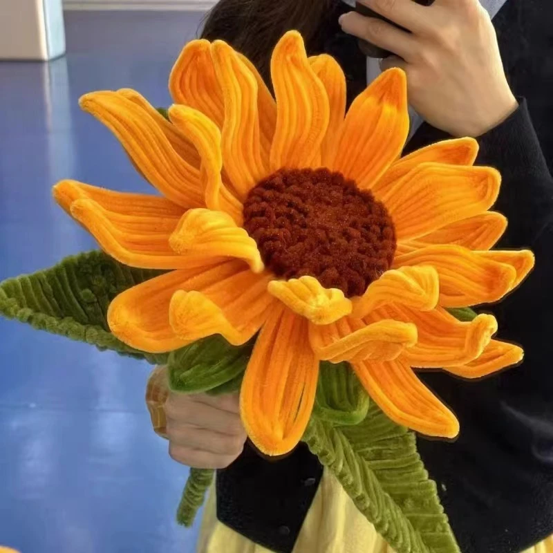 扭扭棒巨型复古玫瑰花diy材料包手工花束向日葵新年圣诞节礼物