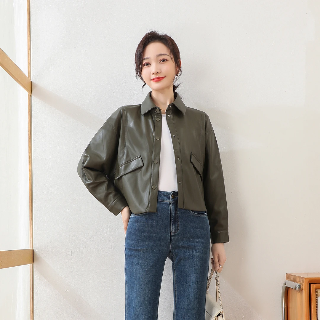 春秋短款小皮衣IC356180