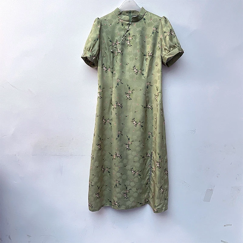 中国风旗袍显瘦气质时尚复古中式日常连衣裙TB657115