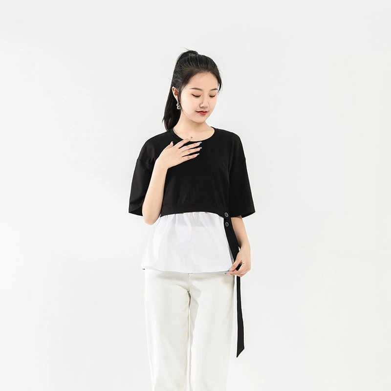 女装拼接T恤IB952558