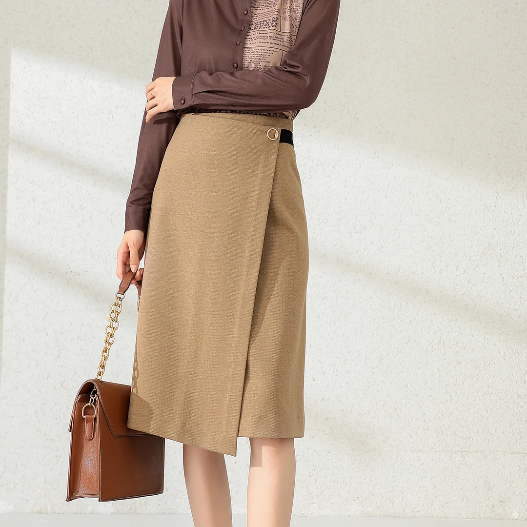 秋冬款复古时尚百搭女士半裙ID121286