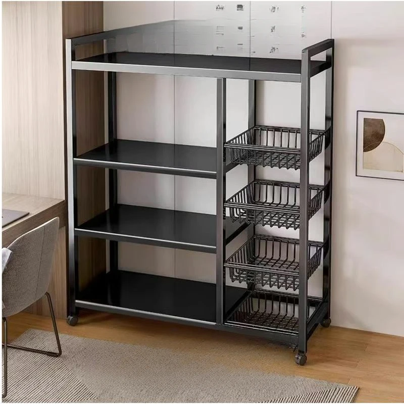 收纳架储物台面客厅阳台厨房置物架落地家用多层床厨房置物收纳架