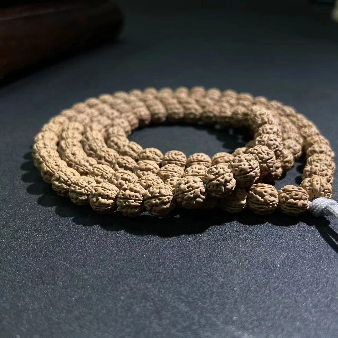 S0309-1【创世原桩盘龙】工作室精配原桩108金刚菩提文玩长串送工具