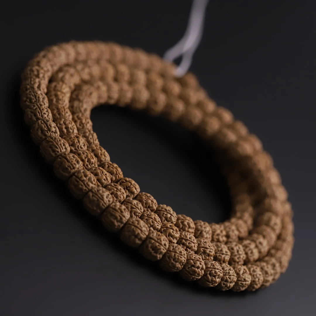 S6810【巨肉盘龙】藏式高工盘龙纹小金刚菩提文玩108长串