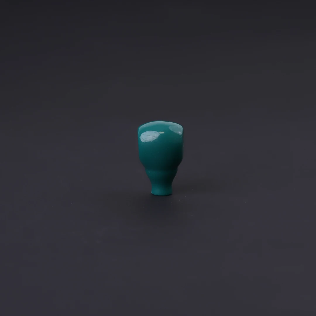 S7410-1 科技松佛头三通（绿）文玩配饰