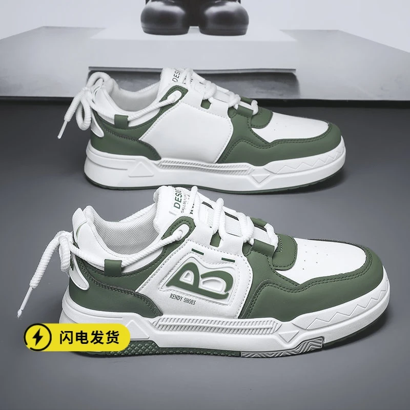 商城同款帆布鞋男款夏季休闲运动设计感小众男鞋2024新款学生面包