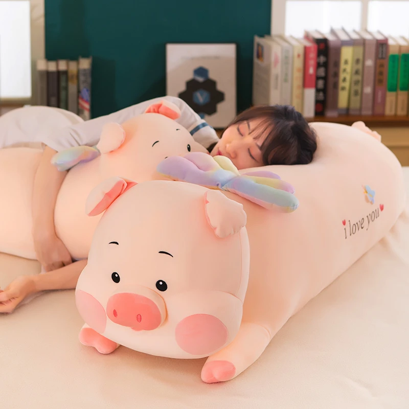 猪毛绒玩具女孩娃娃抱睡公仔床上超软长条枕玩偶夹腿抱枕女生睡觉