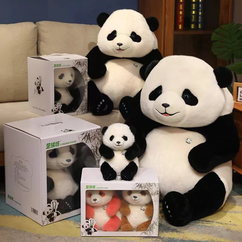 【礼盒款】可爱憨憨熊猫毛绒玩具手工摆件柔软舒适可爱软萌呆萌填充