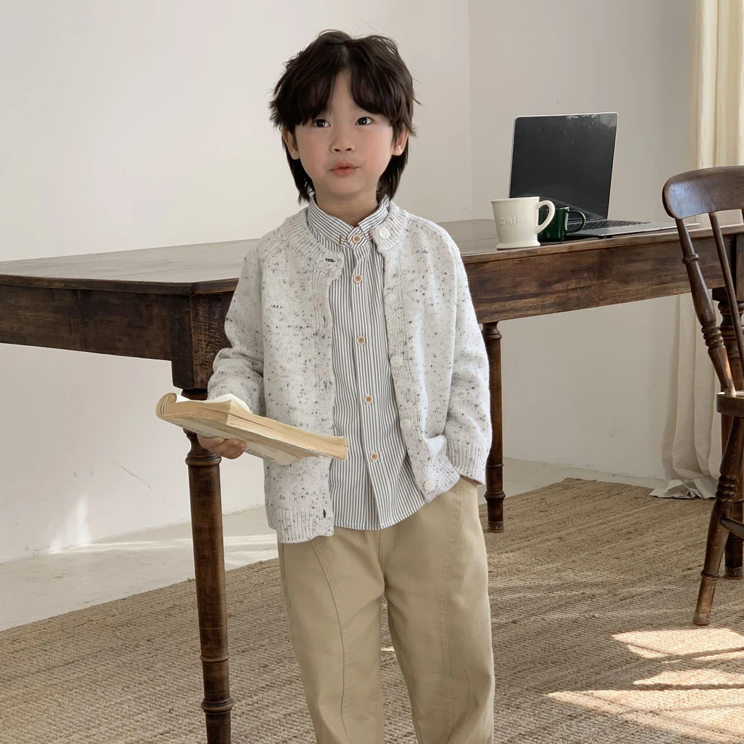 【棉烊清货采点毛衣】抗起球毛衣儿童春秋休闲韩版开衫外套