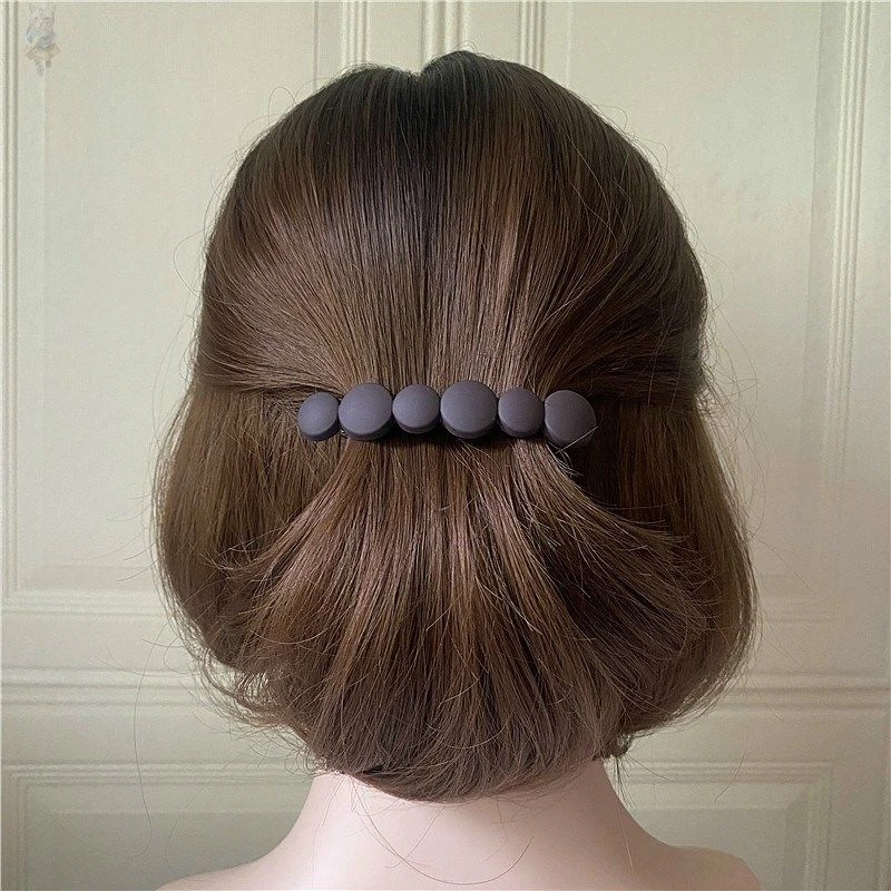 短发留长发过渡期神器一字发卡马尾夹子半扎发夹女夏季后脑勺头饰
