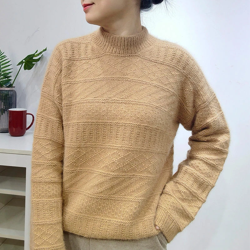 风暴套头衫 毛线材料包 克莱茵5根