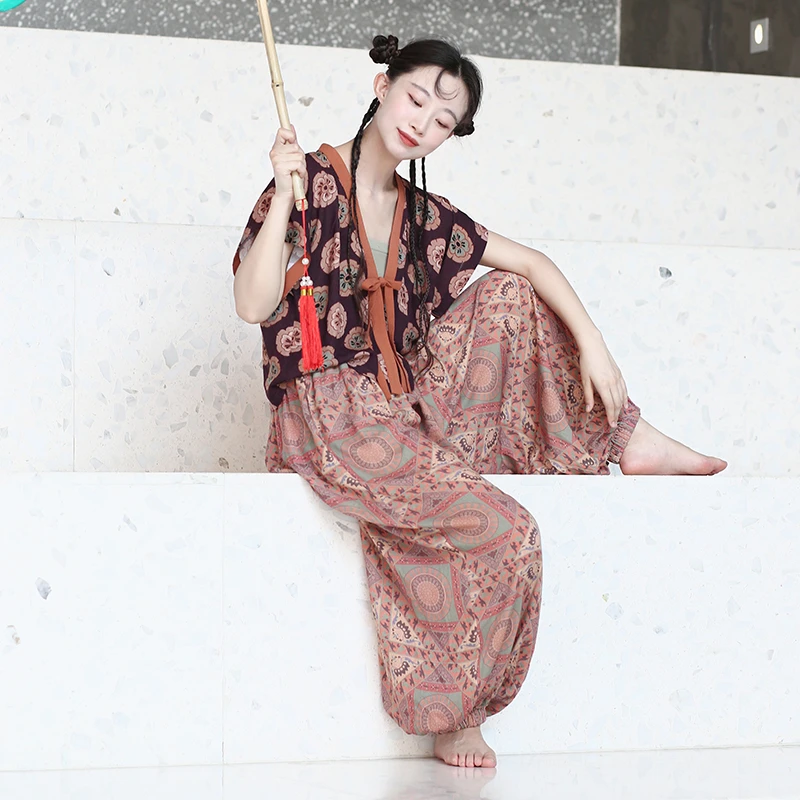 谜阿凰摩诃吴女背子汉服百搭夏季复古宽松古风薄款时尚休闲款女