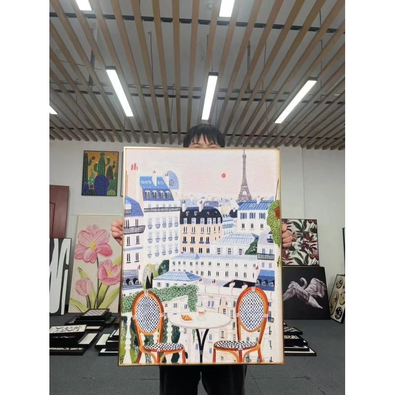 环球旅行风景建筑ins小清新水彩艺术装饰画客厅卧室简约挂画6080