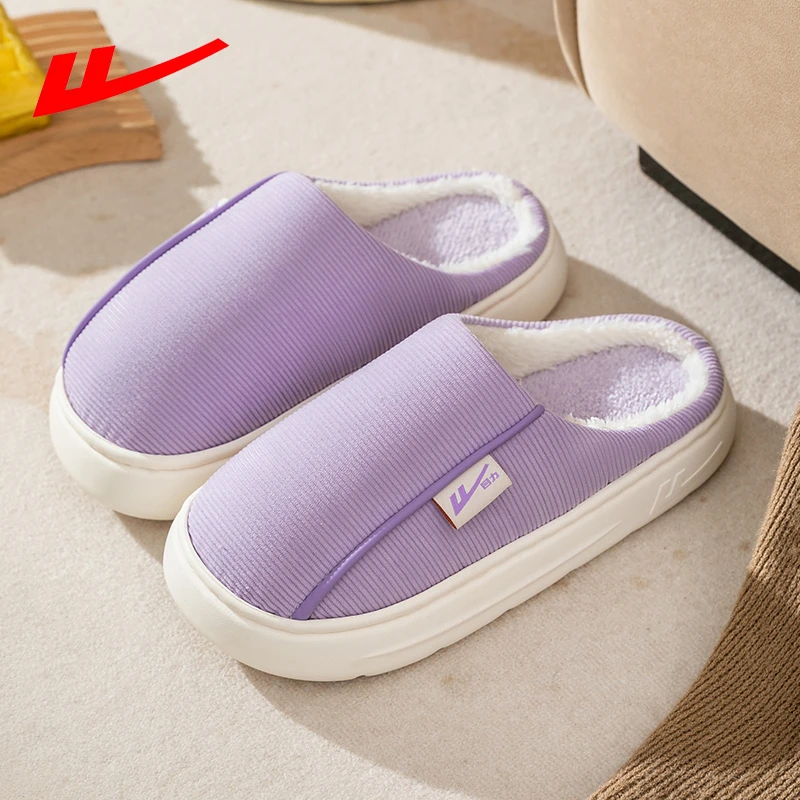 回力棉拖鞋2024秋冬季新款情侣拖鞋软底居家包头秋冬季毛拖外穿
