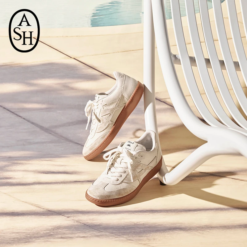 ASH【张艺凡同款】女鞋2024年SUNSET复古经典撞色休闲鞋德训鞋