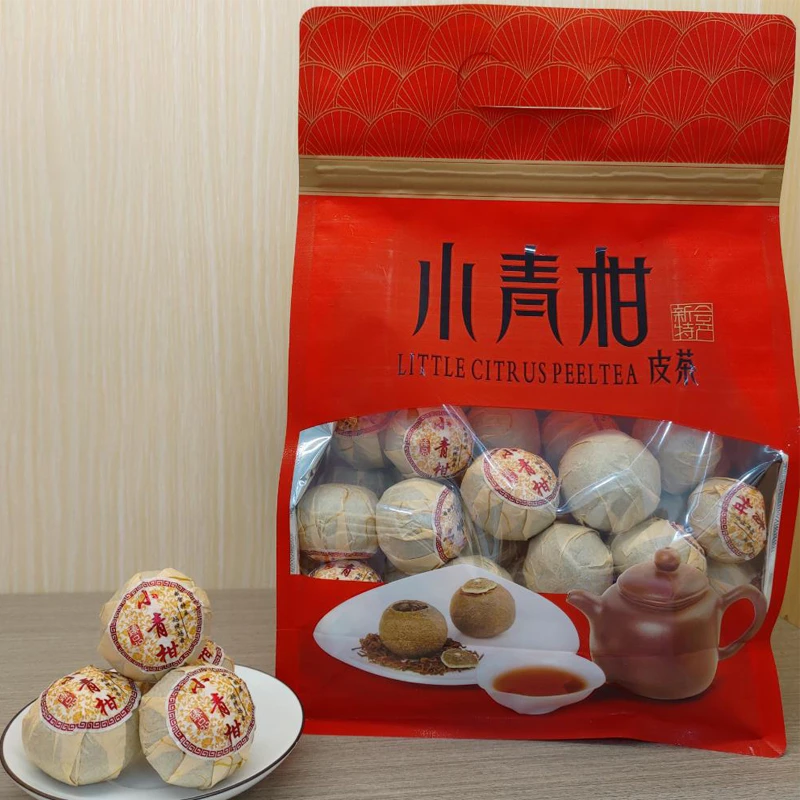 正宗新会生晒陈皮宫廷普洱熟茶一斤装特惠新会小青柑普洱茶叶500g