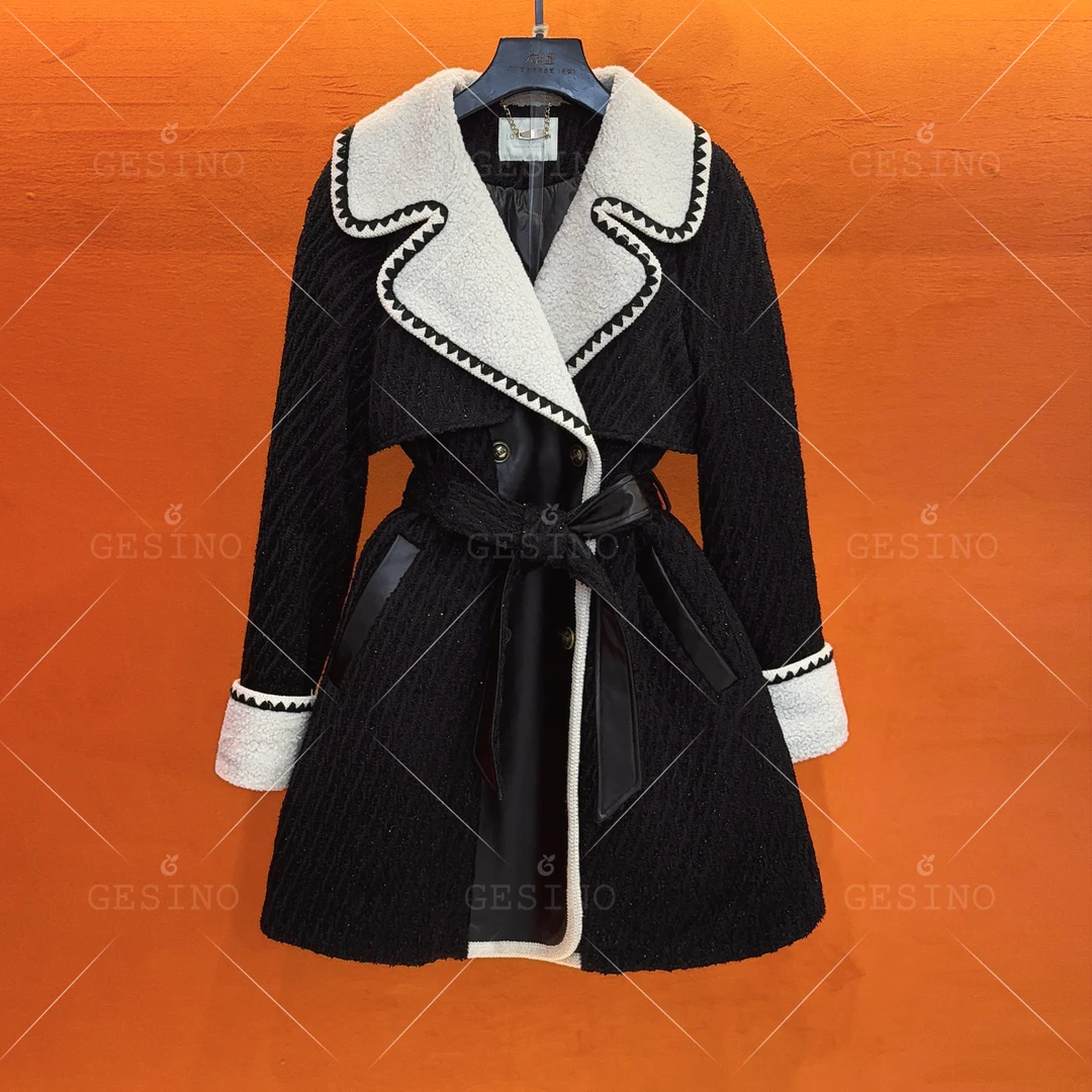 【闵闵】冬季限定丨高档气质黑白爆款外套 G-0308