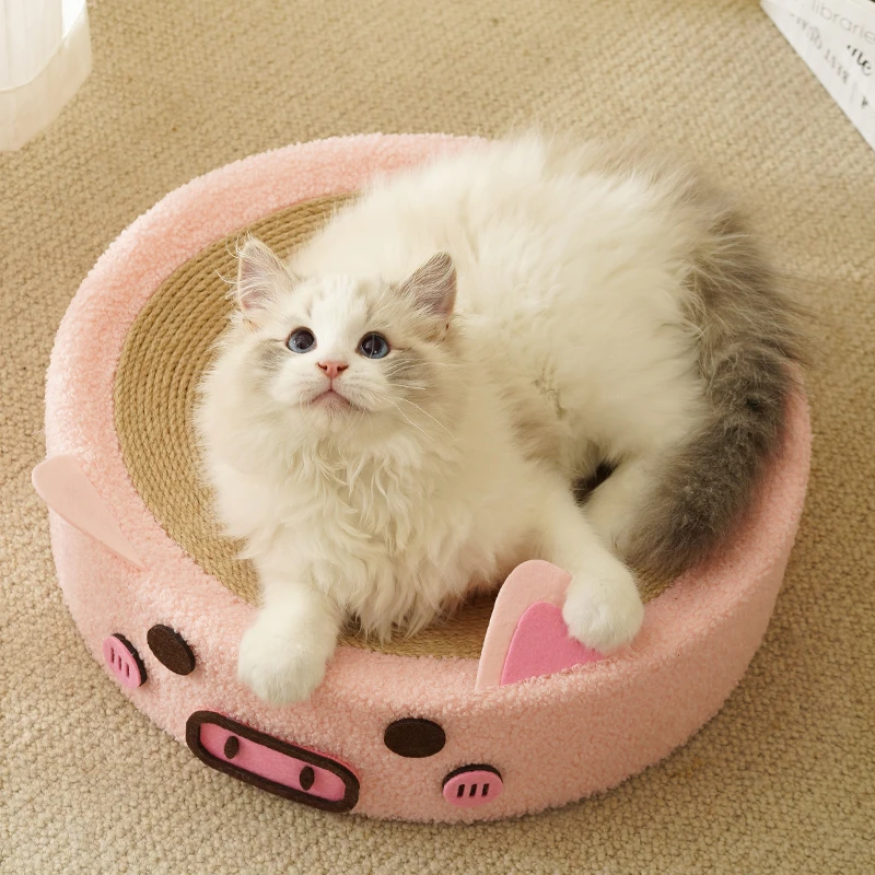 可爱风猫咪磨爪盆剑麻猫抓板可做猫窝猫咪睡觉