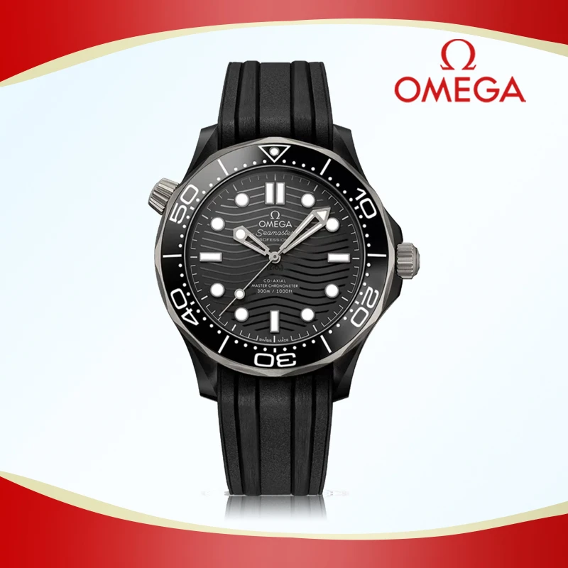 99新 Omega/欧米茄 海马300黑陶瓷/表径43.5mm/公价72100手表