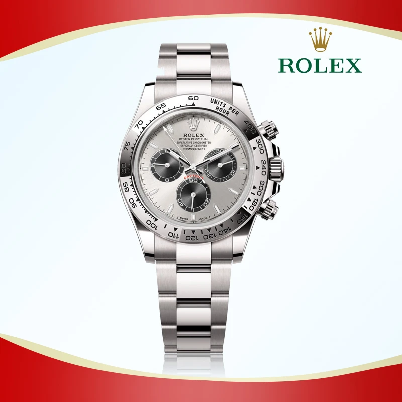 全新未使用 Rolex/劳力士 迪通拿m126509白金水泥灰/公355200名表