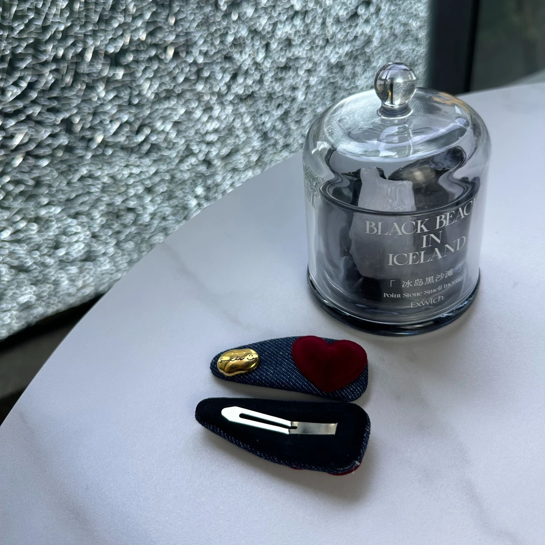 韩国头饰ins风发饰秋冬新款饰品红色爱心刘海夹百搭bb牛仔发夹