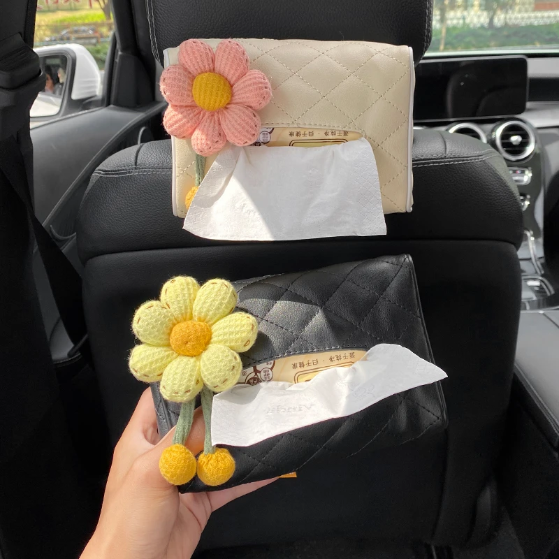 车载纸巾盒挂式创意可爱汽车内用椅背抽纸盒女车上扶手餐巾纸袋