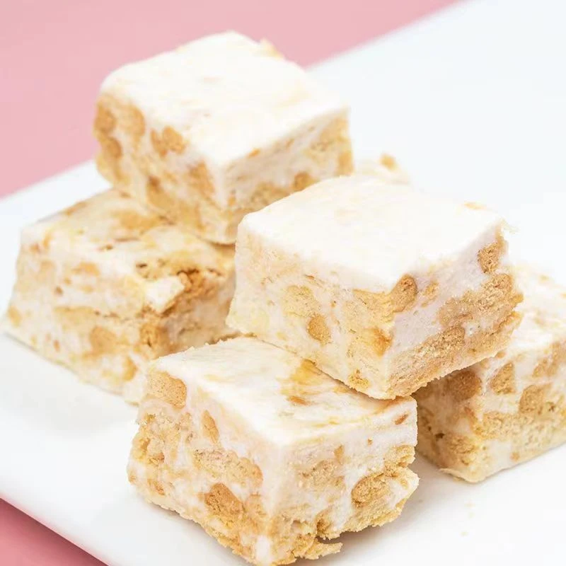 雪花酥 原味奶芙牛轧雪花酥 方块奶芙味饼干雪花酥休闲零食小点心