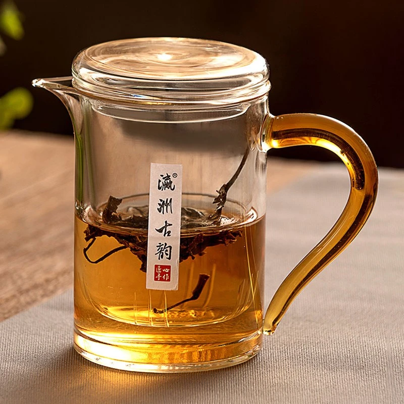 养生玻璃泡茶杯花茶耐高温茶漏喝茶泡茶壶滤茶器红绿茶冲茶器茶具