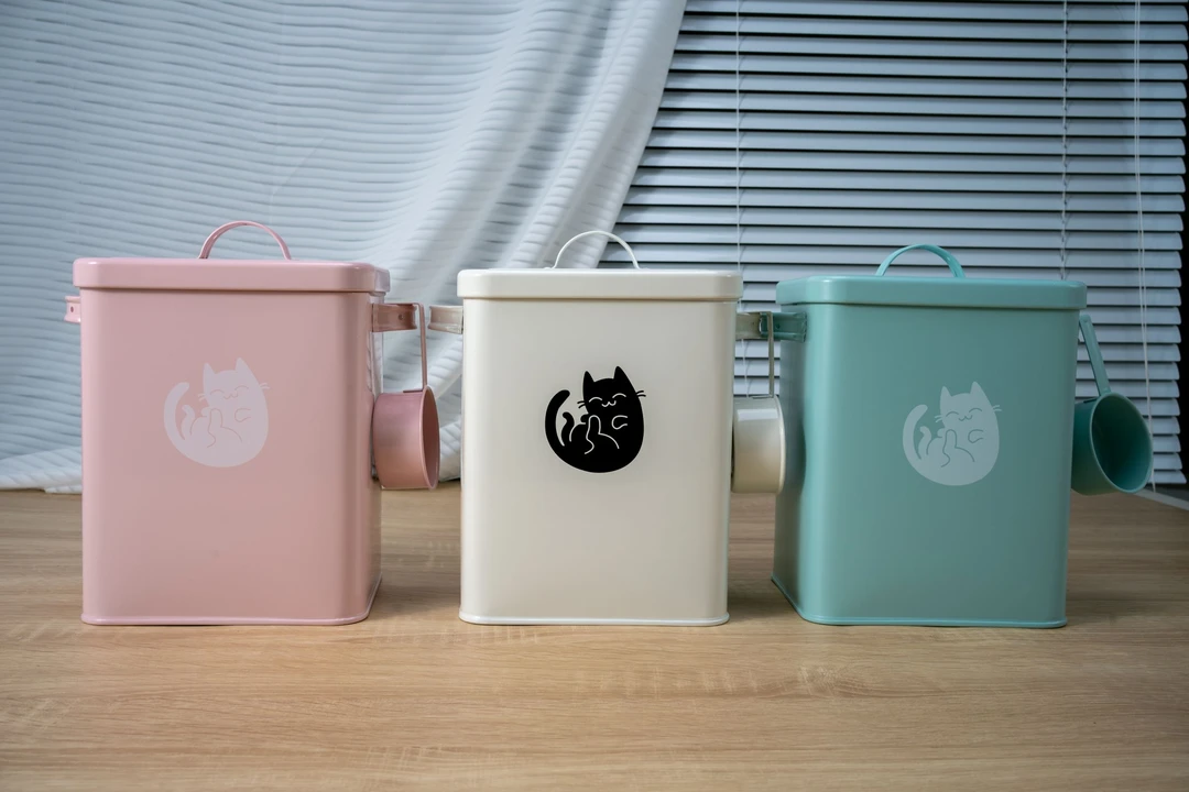 5-7斤 大容量储粮桶收纳桶米桶猫咪图案-T037-0006新