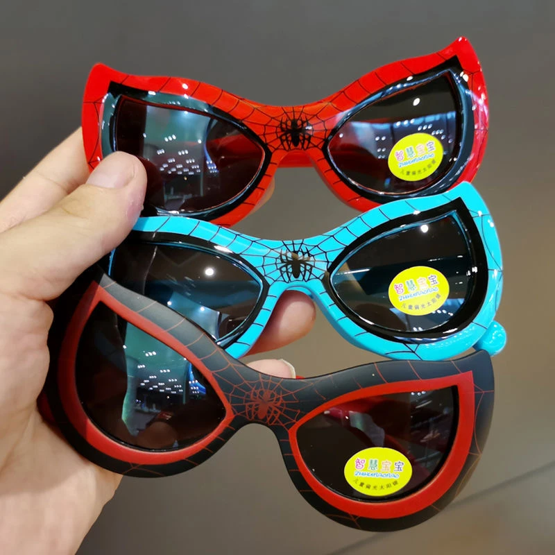 蜘蛛侠儿童眼镜男童太阳镜3-9岁女童墨镜偏光防紫外线时尚个性