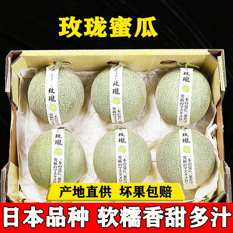 海南网纹蜜瓜哈密瓜网纹瓜蜜瓜超甜软糯甜瓜玫珑瓜新鲜水果果好吃