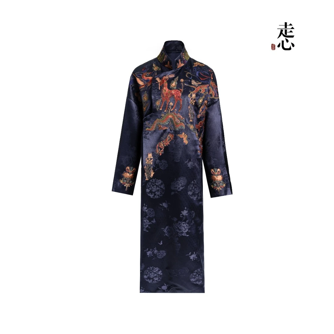 【香云走心】走心非遗九色鹿系列走秀高定 大衣24Z45801