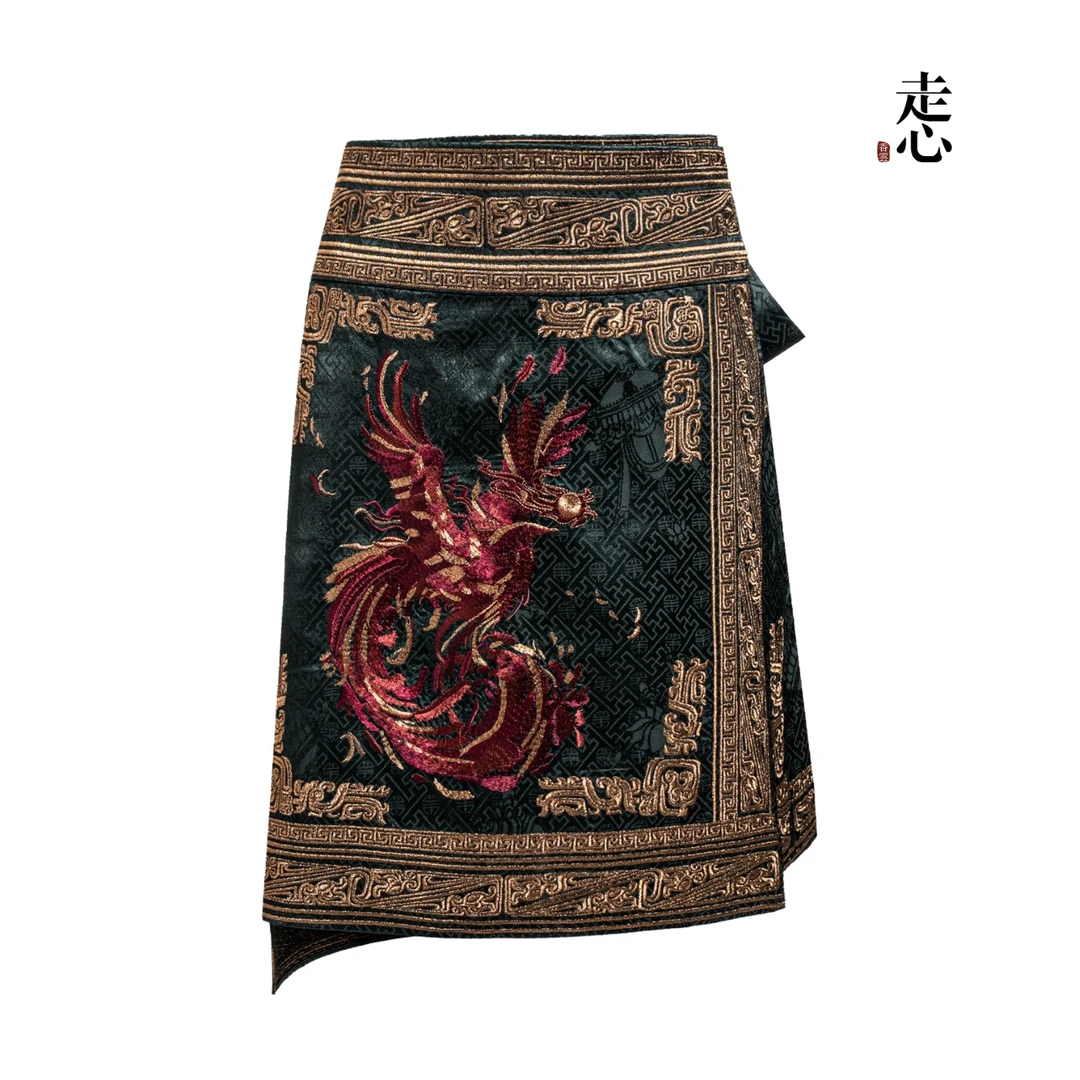 【香云走心】走心非遗山海经系列时尚 半裙24Z2271M