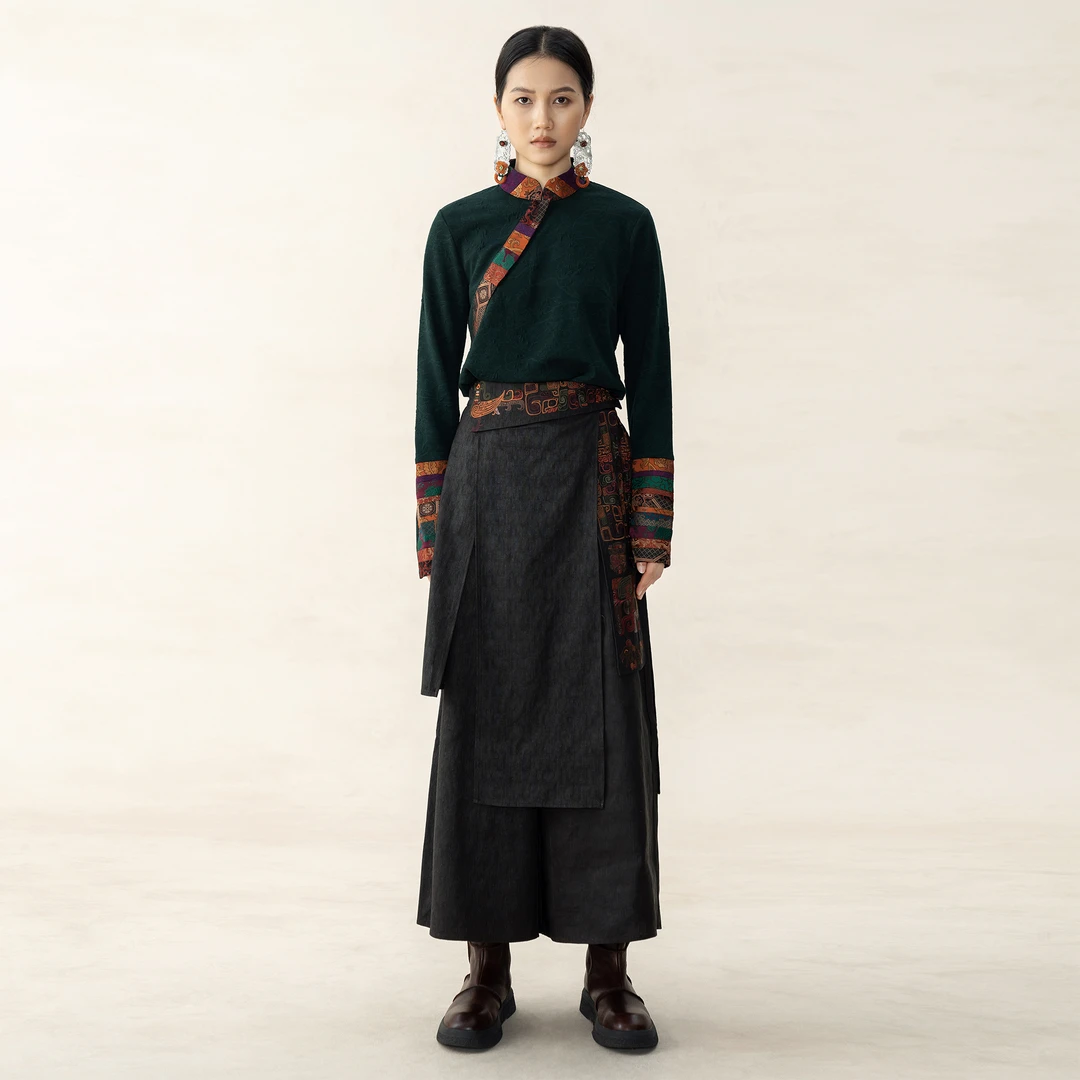 ［走心非遗］羊绒上衣23ZM202377复古中式民族风藏式国风原创