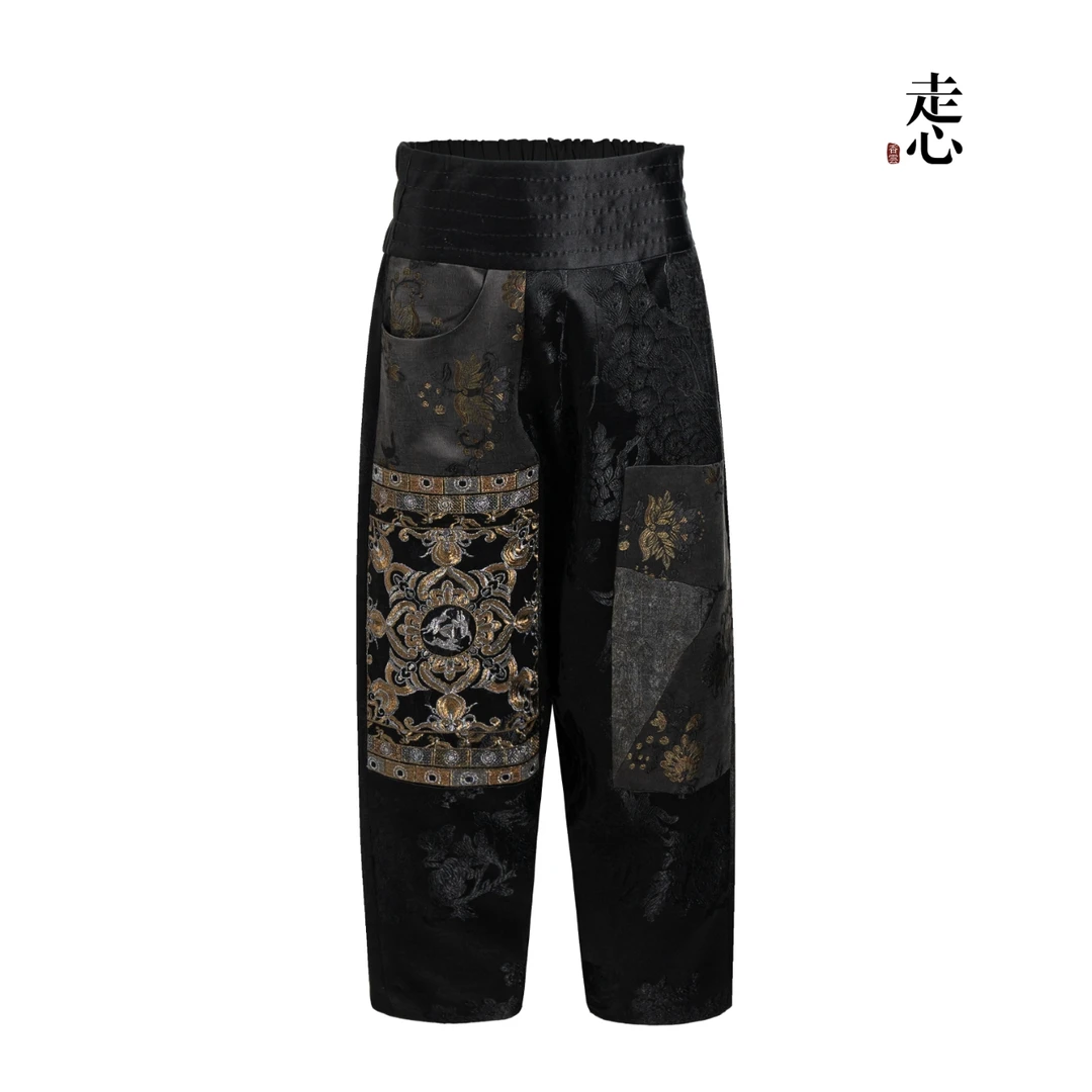 【香云走心】走心非遗莲花三兔系列 裤子24ZY41160195