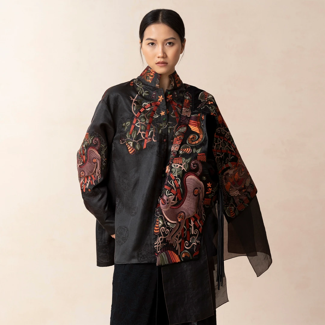 【香云走心】12生肖系列香云纱衬衫23Z24806