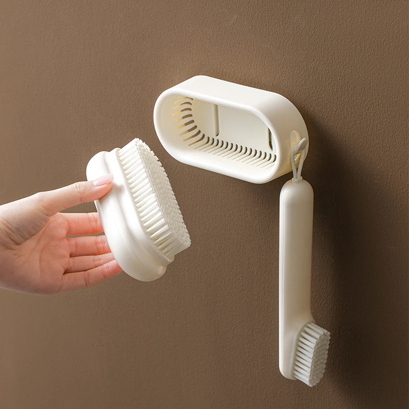 鞋刷子家用洗鞋刷子洗衣刷软毛不伤鞋长柄板刷多功能刷鞋清洁神器