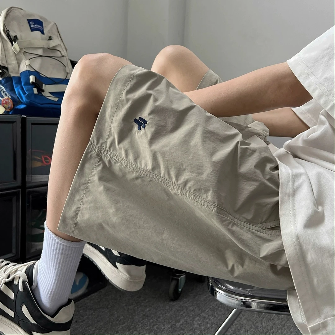 男生夏天运动裤潮工装服饰户外速干短裤男士夏季新款休闲冰丝薄款