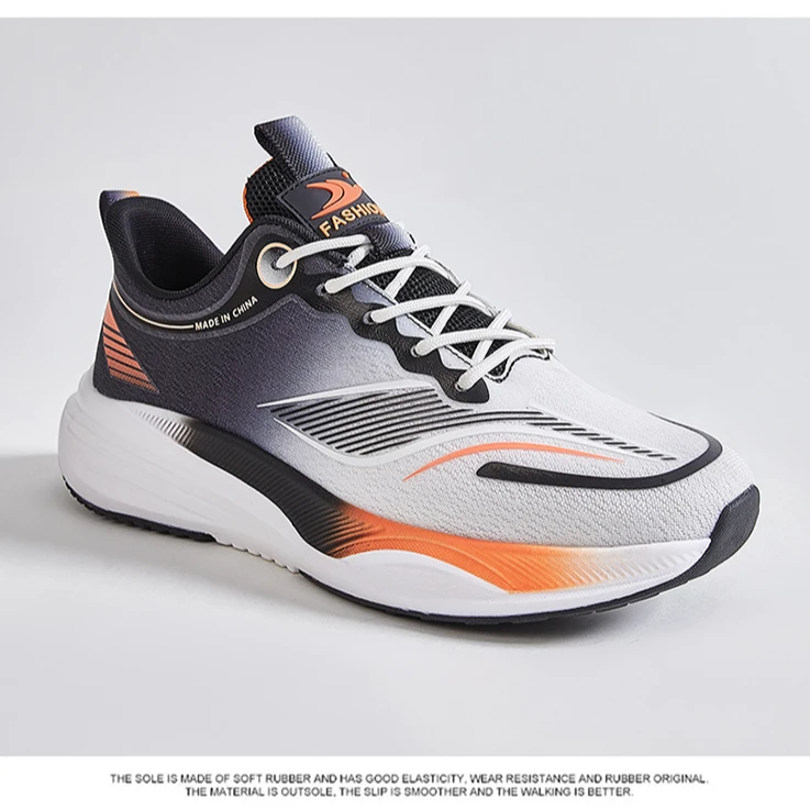 春夏跑步透气网鞋男子运动鞋舒适春季网面轻便软底跑鞋