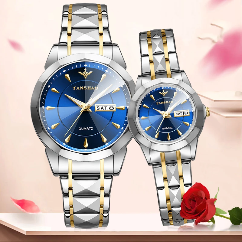 【情侣表】新款时尚女表男士手表防水夜光情侣腕表