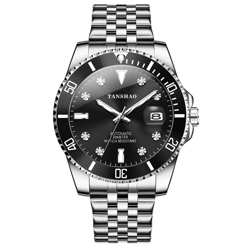 【专柜19800】三代升级黑水鬼/镂空全自动时尚潮流防水夜光男腕表