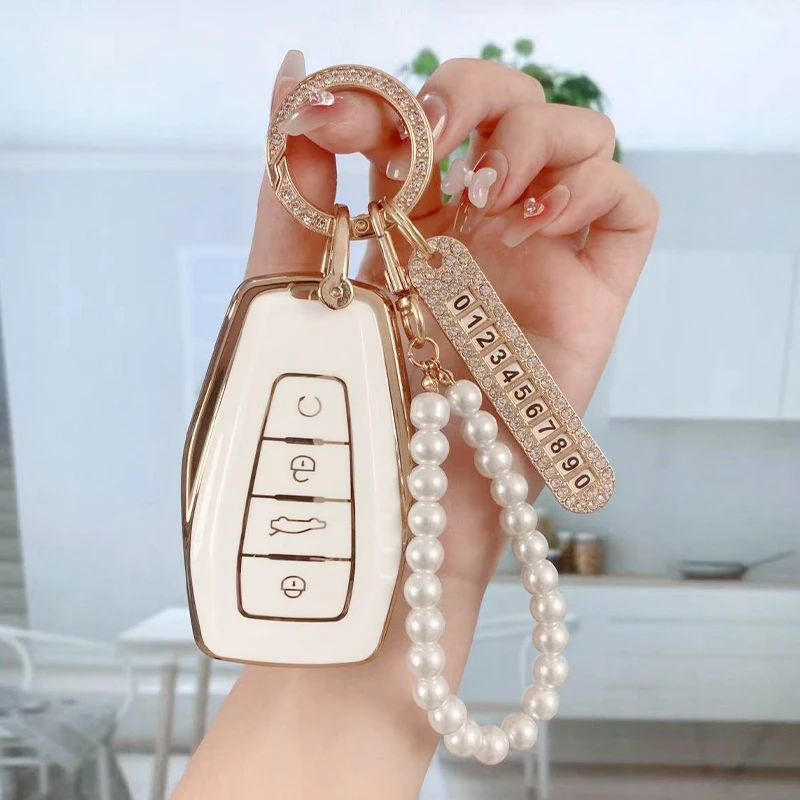 适用于【吉俐】高档鎏软胶汽车钥匙保护套icon星越帝豪远景星瑞