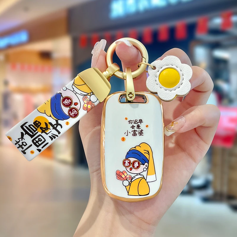 适用适用五菱宏光钥匙套S3 S1 PLUS NanoEV迷你马卡龙女缤果壳扣