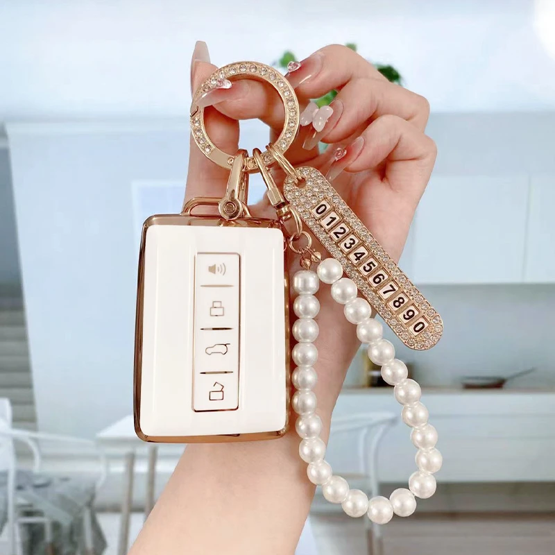 【长城魏派/坦克300】-高档鎏金边TPU原生软胶汽车钥匙套钥匙扣包