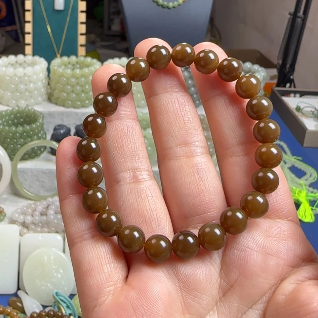【闪购商品】和田玉（糖玉）手链未镶嵌【**】