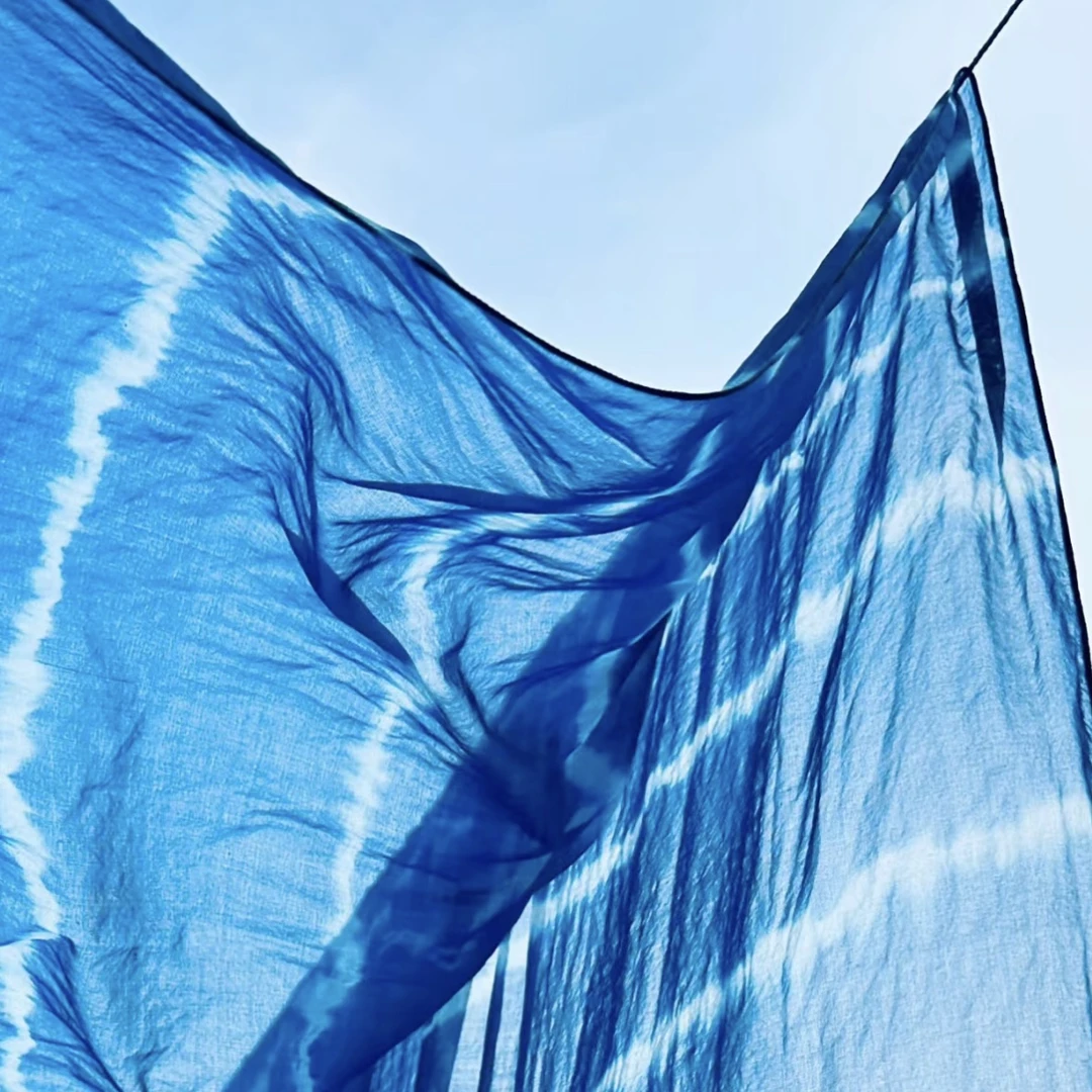 贺小黑 通用预售1号定制手工植物染扎染文创用品（孤品/福利品）