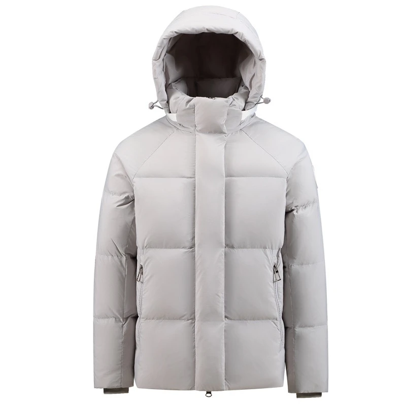 23AM休闲时尚加厚羽绒服750D极地户外保暖白鸭绒男女冬季新款外套