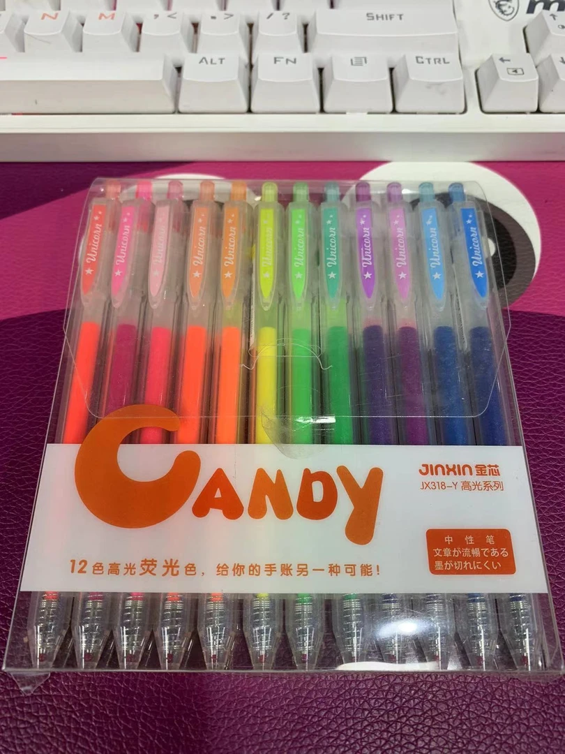 金芯Candy Pen高光笔JX-318-Y（12色）